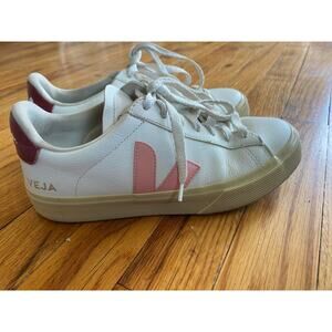 Veja Campo Leather Sneakers  EUR 38/ US 7 Pink
